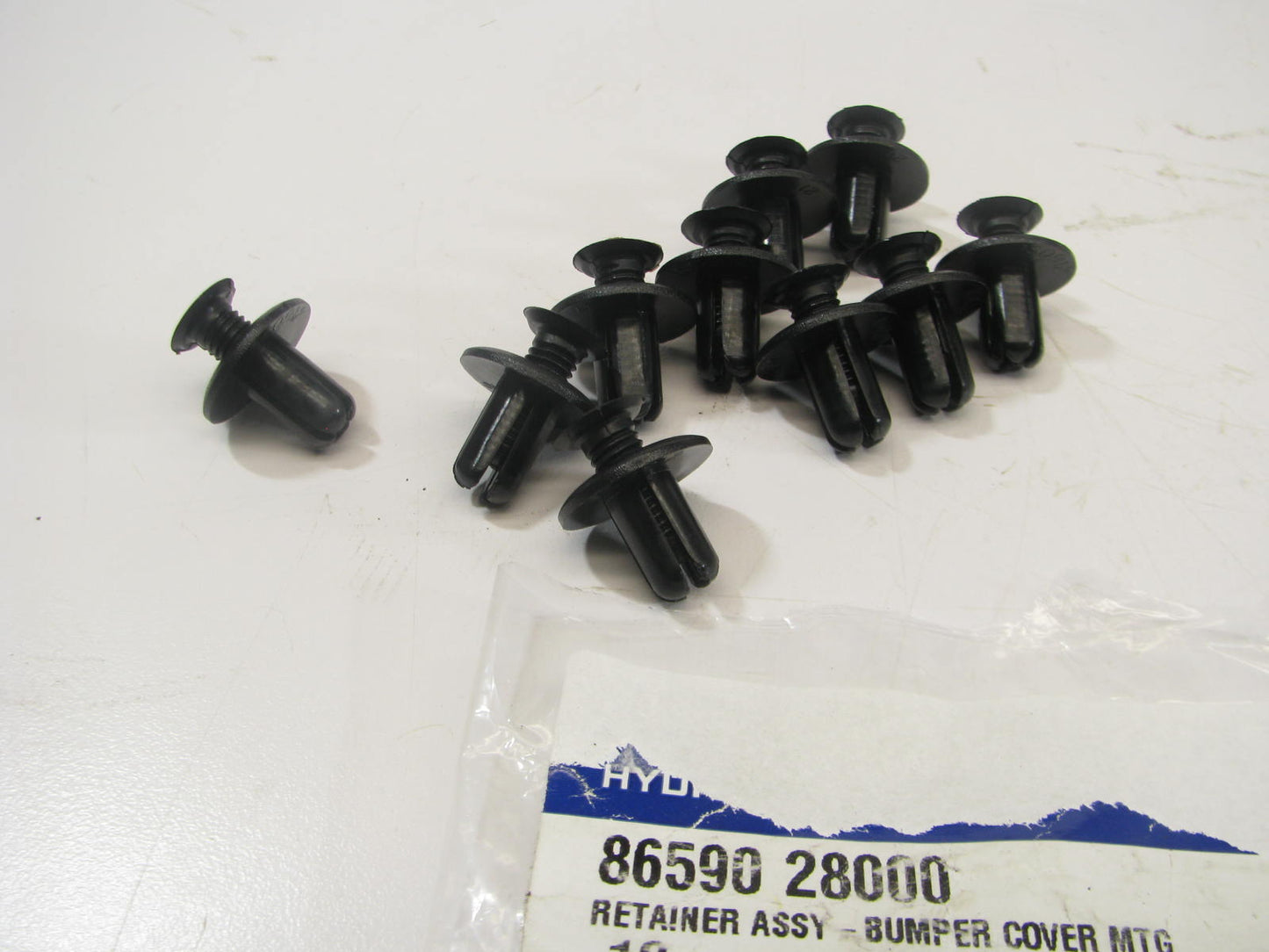 (10) Fender Liner Bumper Retainer Fastener Push Clips OEM For Hyundai 8659028000