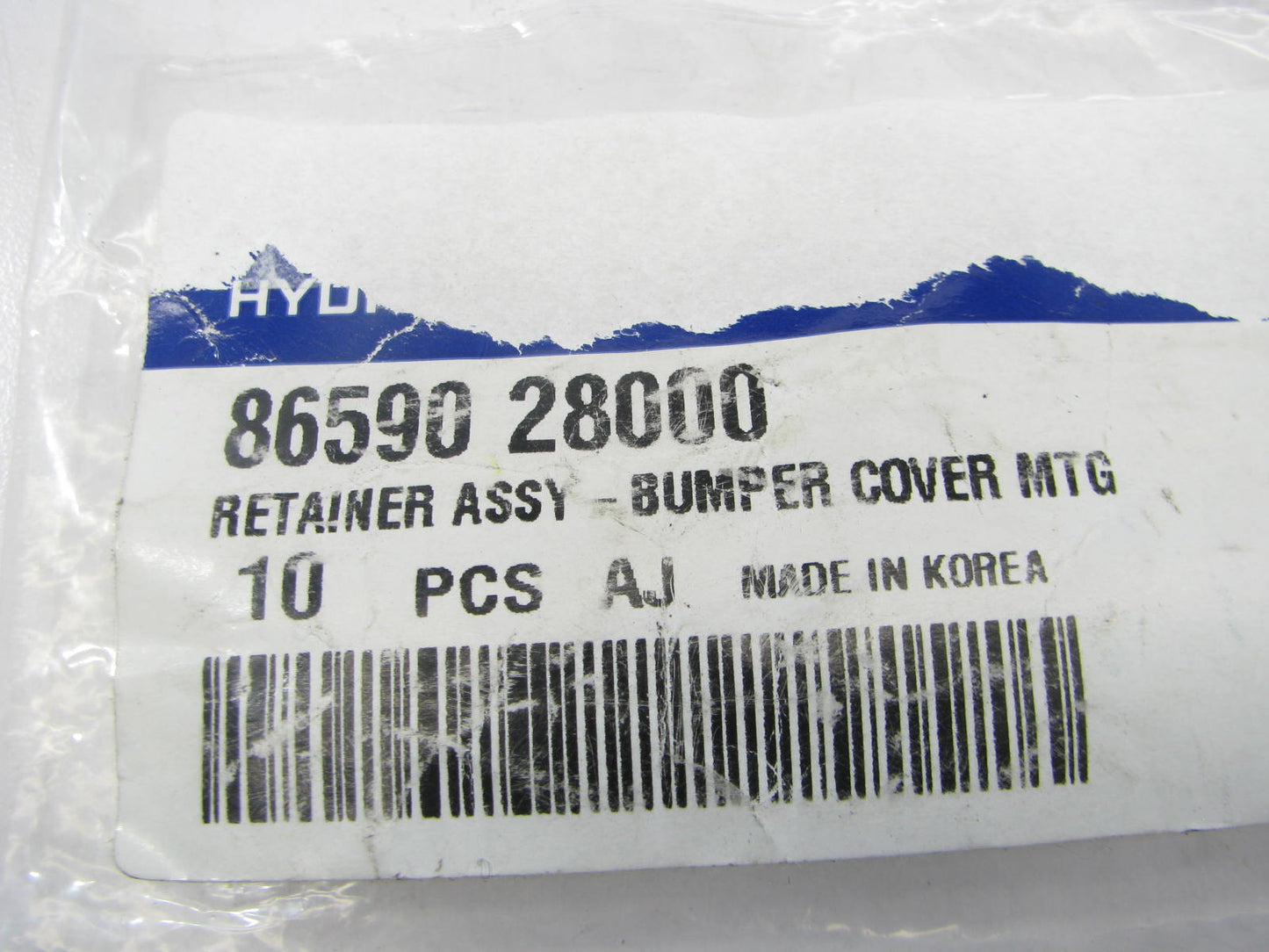 (10) Fender Liner Bumper Retainer Fastener Push Clips OEM For Hyundai 8659028000