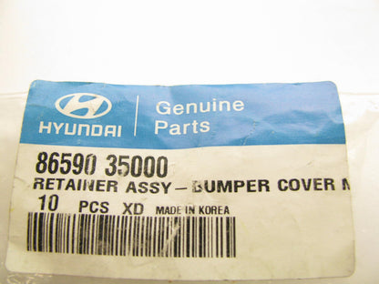 (10) NEW FRONT Bumper Cover Retainer Clips OEM For 2005-2009 Tucson 8659035000