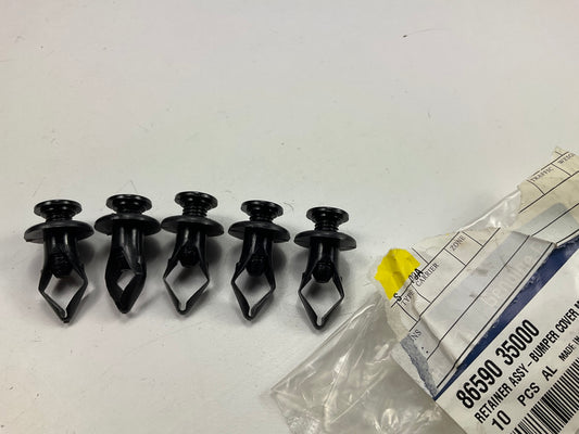 (5) NEW - OEM 8659035000 Front Bumper Retainer Clips For 2005-09 Hyuundai Tucson