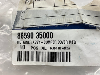 (5) NEW - OEM 8659035000 Front Bumper Retainer Clips For 2005-09 Hyuundai Tucson