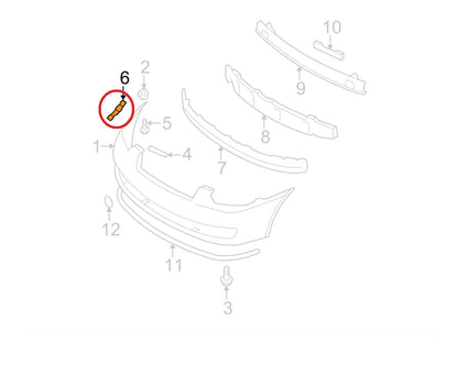 NEW GENUINE Front Bumper Side Mounting Bracket OEM For 06-11 Accent 865921E000