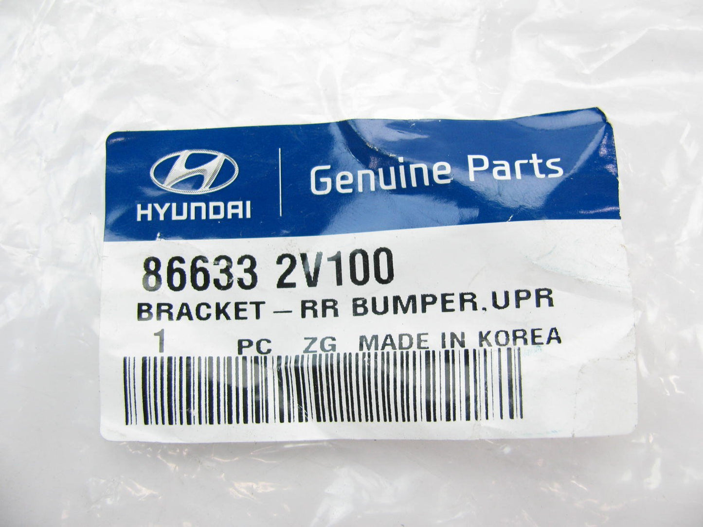 Rear Bumper Cover Upper Support Bracket OEM For 2012-2016 Veloster  866332V100