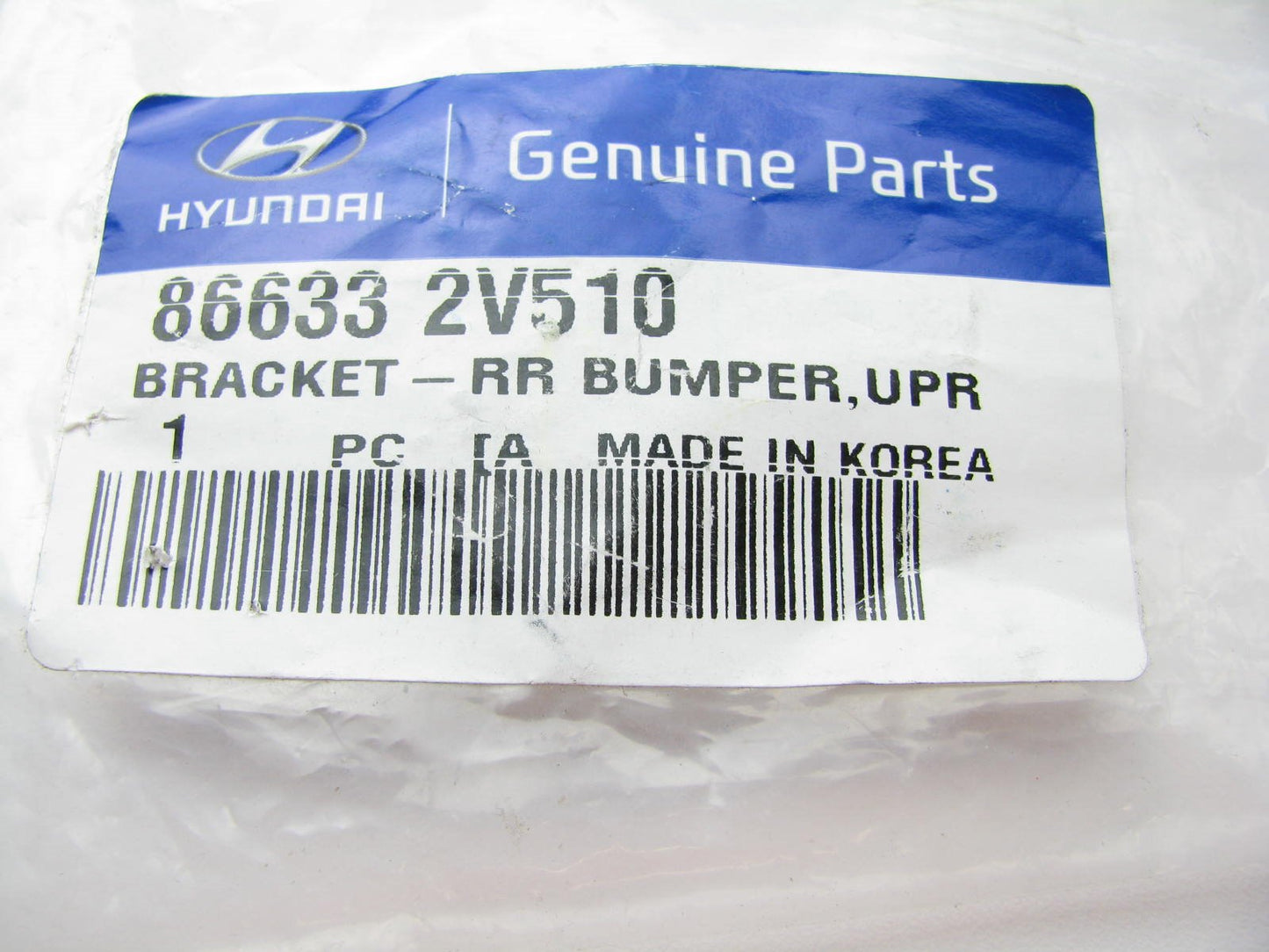 New OEM Rear Bumper Upper Bracket For 2012-13 Hyundai Veloster 866332V510