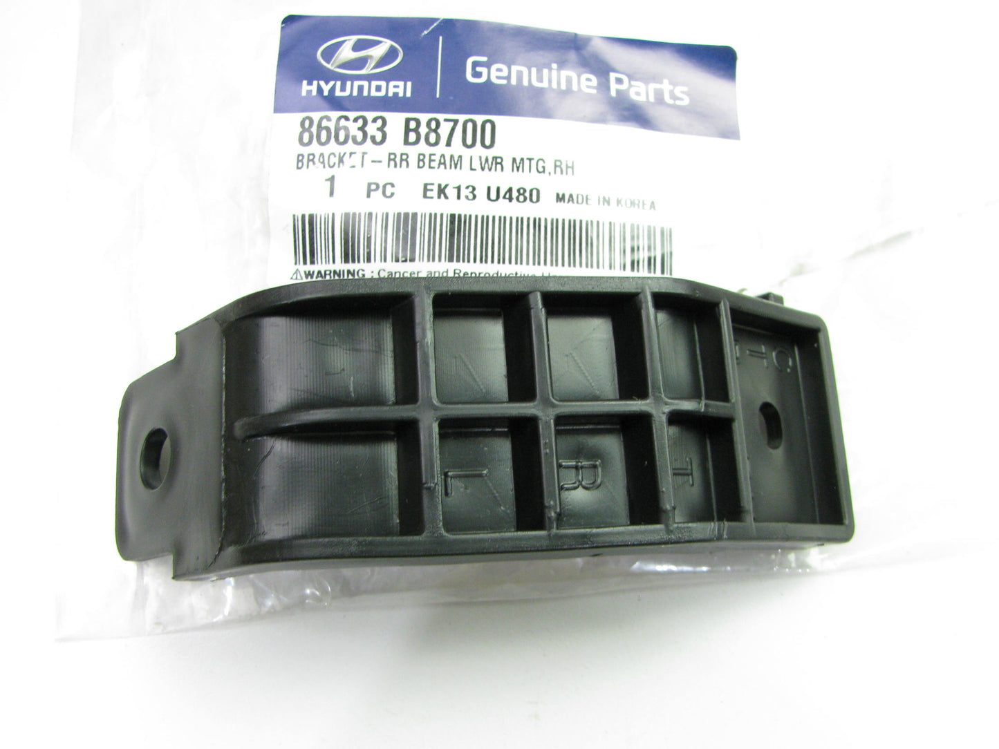 Rear Bumper Impact Bar Right Lower Bracket OEM For 17-19 Santa Fe 86633B8700