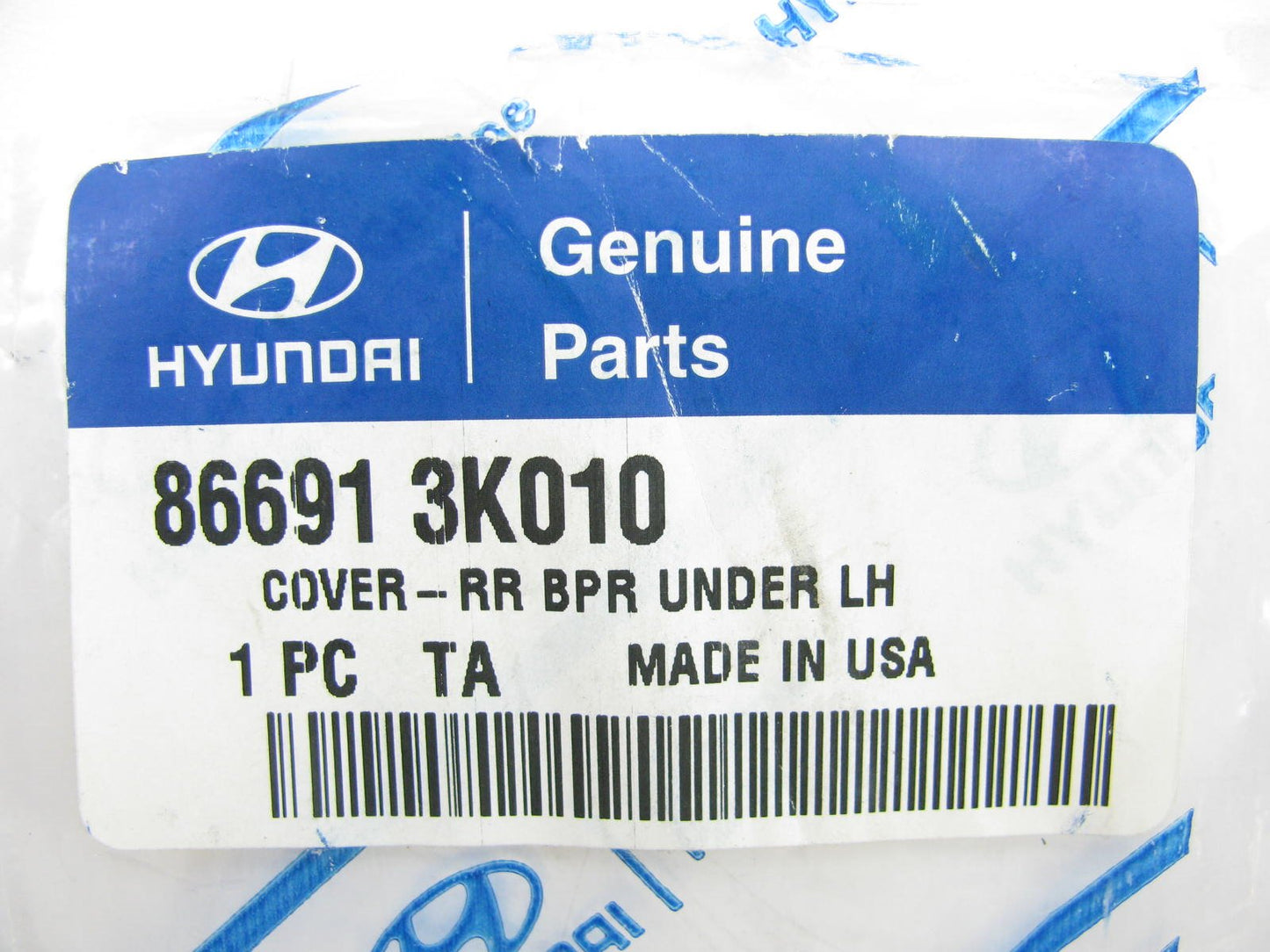 New OEM Rear Bumper Left Side Under Cover Panel 3.3L For 06-08 Sonata 866913K010