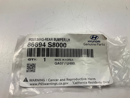 Rear Bumper, Left Drivers Side Moulding Strip OEM For 20-22 Palisade 86694S8000