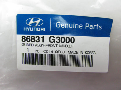 NEW GENUINE 86831G3000 FRONT LEFT Mud Splash Guard OEM For 2018-2020 Elantra GT