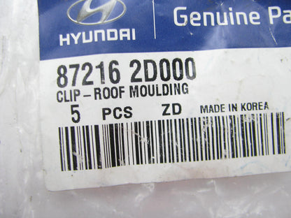 (5) NEW GENUINE Roof Molding Clips OEM For 2001-2006 Hyundai Elantra 872162D000