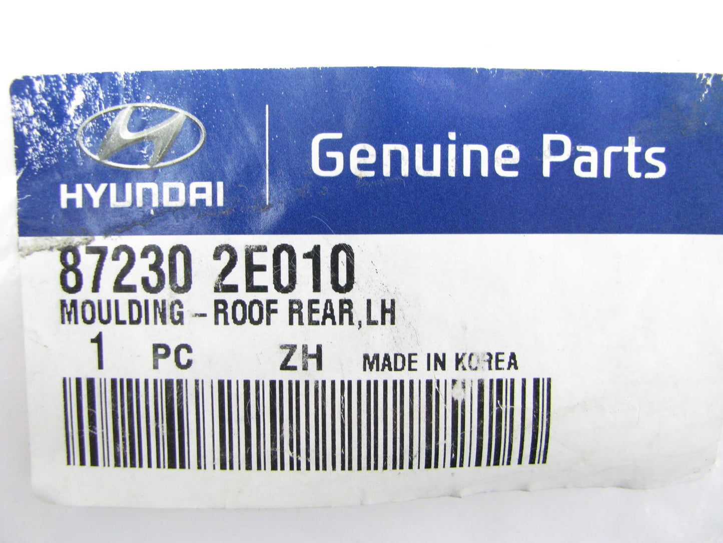 New Rear Left Side Roof Drip Moulding OEM For 05-09 Hyundai Tucson 872302E010