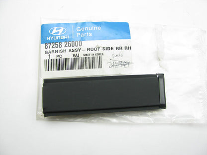 New OEM Roof Rear RIGHT Rail Trim Moulding Cover For 01-06 Santa Fe 8725826000