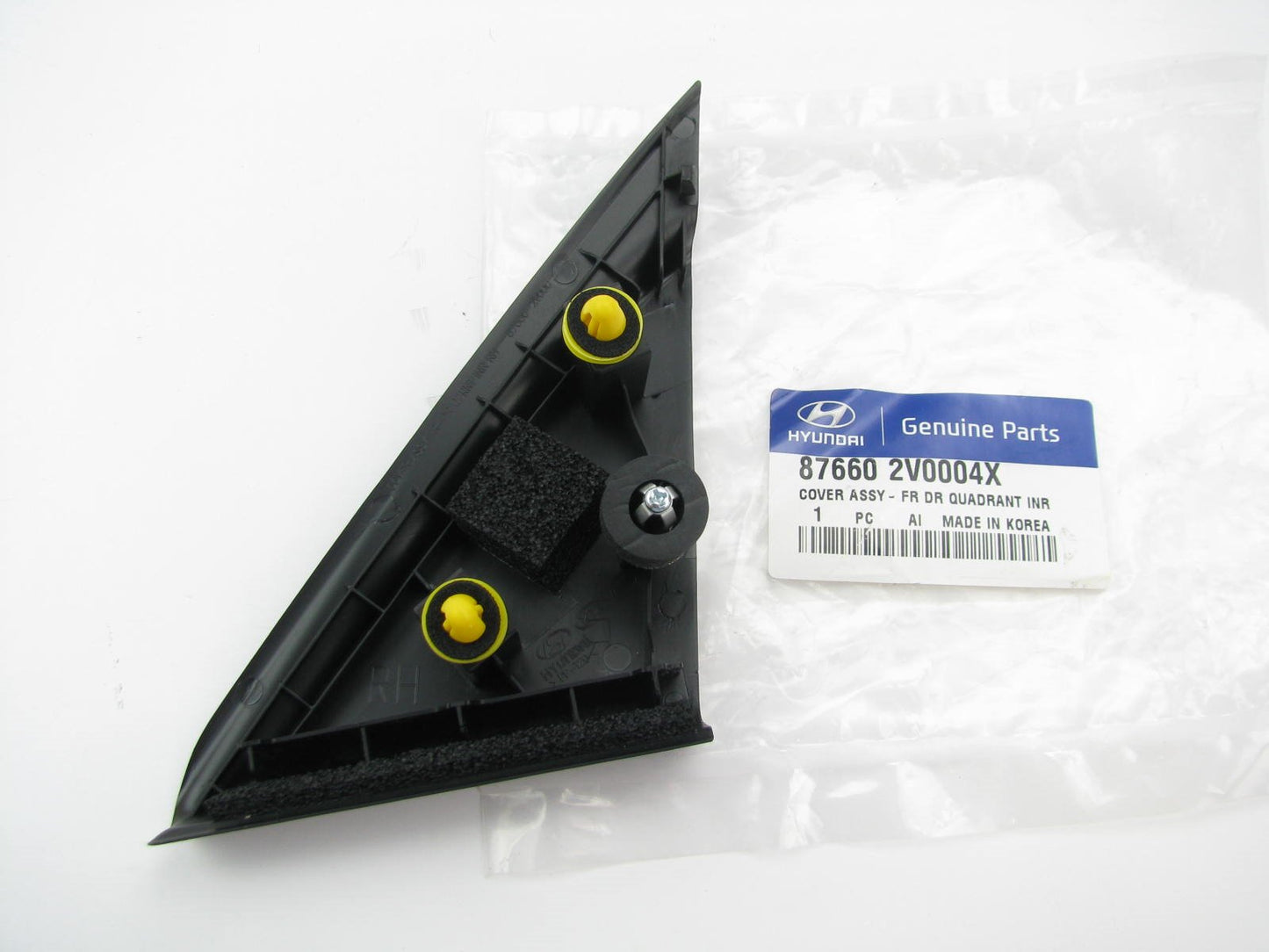 Right Passengers Side Interior Door Mirror Cover Triangle OEM For 12-16 Veloster