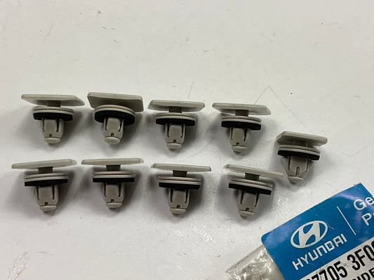 (9) NEW - OEM 877053F000 Front Bumper Retainer Clips For 2005-09 Hyundai Tucson