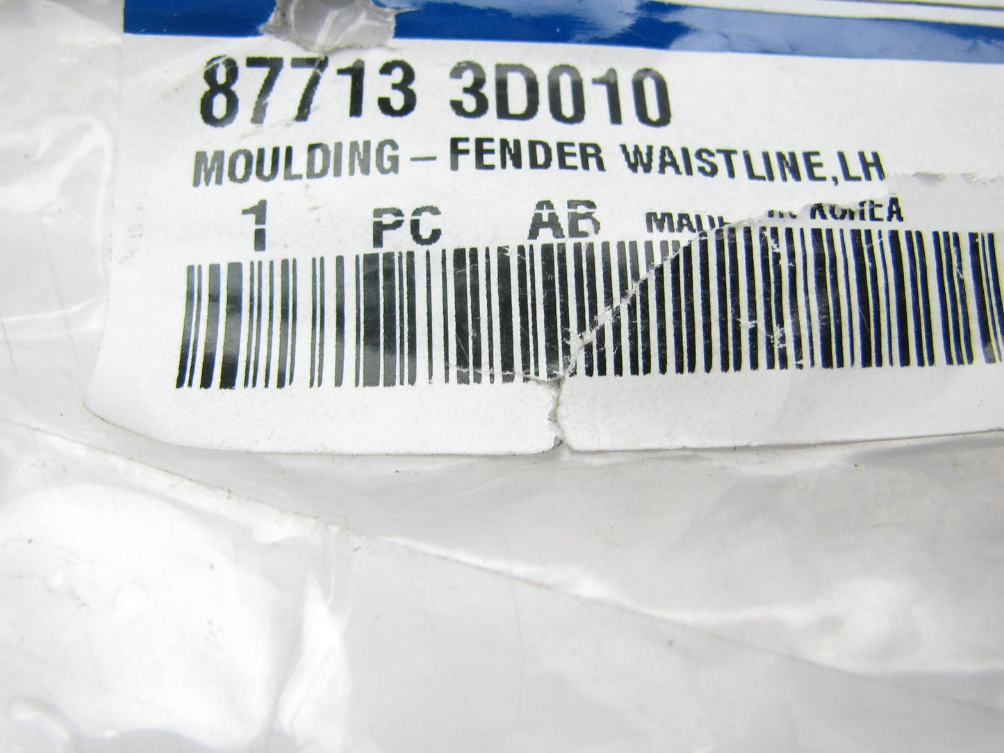 New OEM Fender Moulding Trim Left Driver For 02-05 Sonata 877133D010