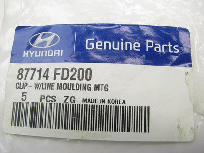 (5) NEW Door Body Side Molding Retainer Clips OEM For Hyundai 87714FD200