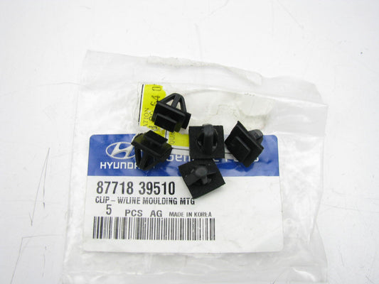 (5) NEW GENUINE Waist Line Moulding Mounting Clips OEM For Hyundai 8771839510