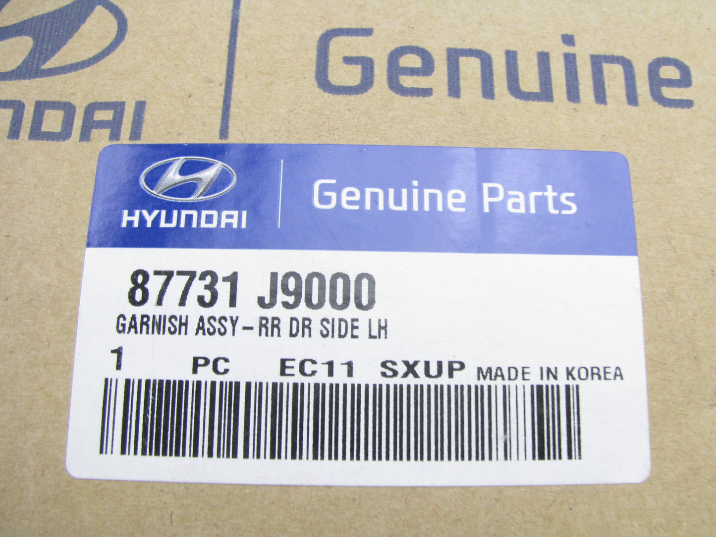 NEW Rear Left Door Lower Molding Trim OEM For 2018-2023 Hyundai Kona 87731J9000
