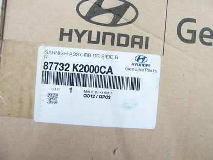 NEW 87732K2000CA REAR RIGHT LOWER Door Molding Trim OEM For 20-22 Hyundai Venue