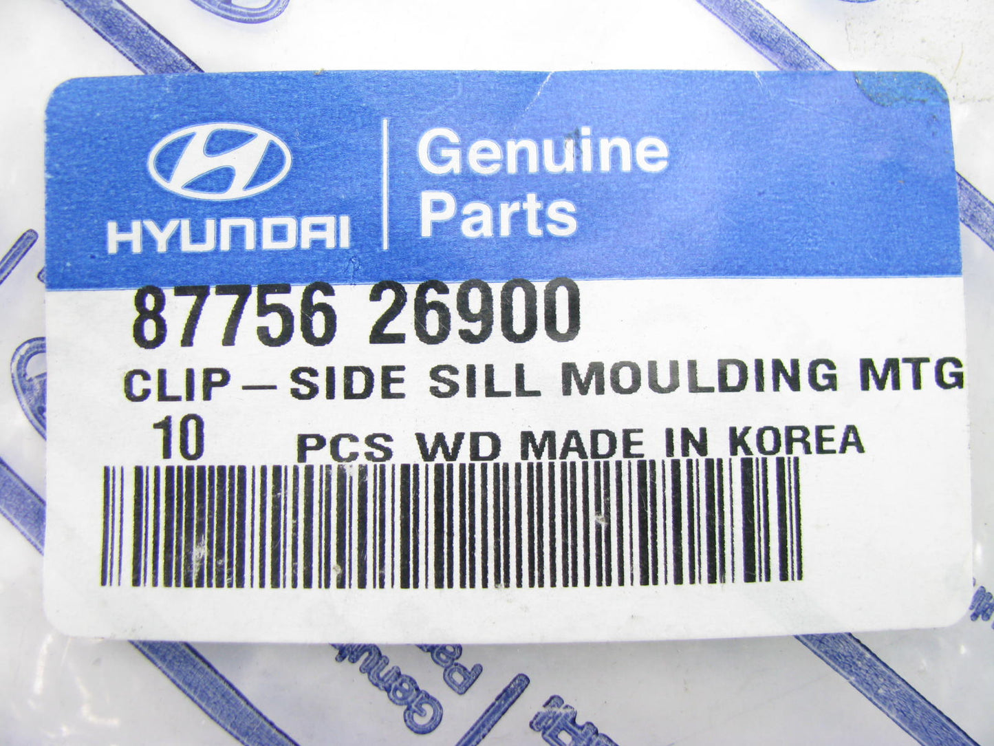 NEW GENUINE Exterior Rocker Molding Retainer Clips OEM For Hyundai 8775626900