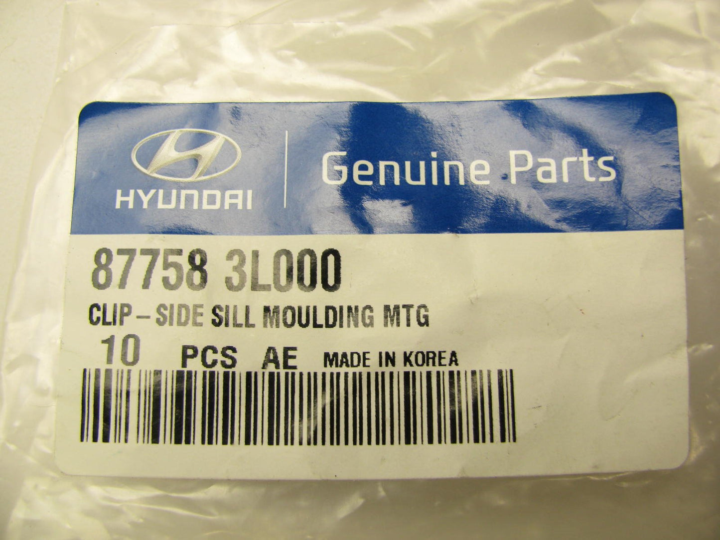 (10) NEW GENUINE Rocker Panel Molding Clips OEM For Hyundai 877583L000