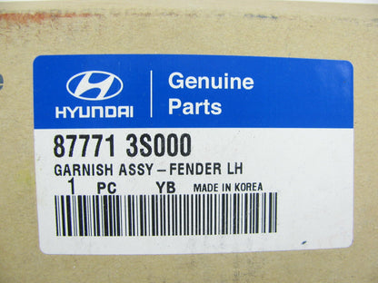 NEW - OEM 877713S000 Front Fender Chrome Molding Left Driver For 2011-14 Sonata