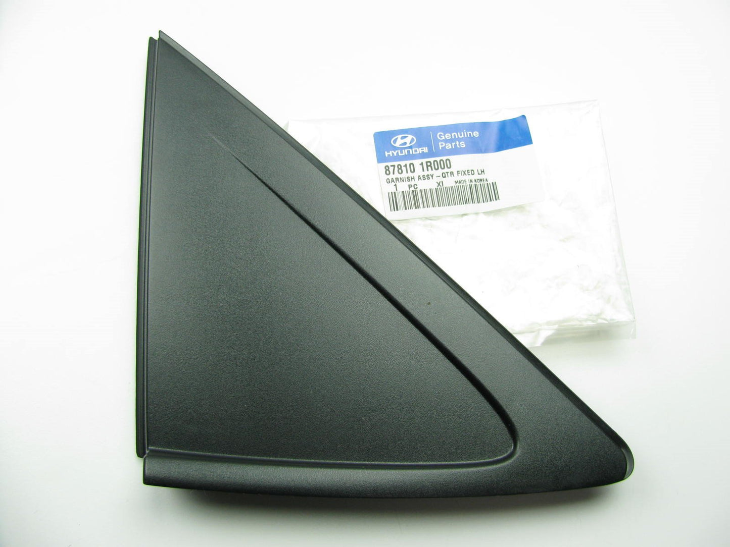 New Rear Quarter Window Moulding Trim Panel Left Driver For 12-14 Accent Sedan