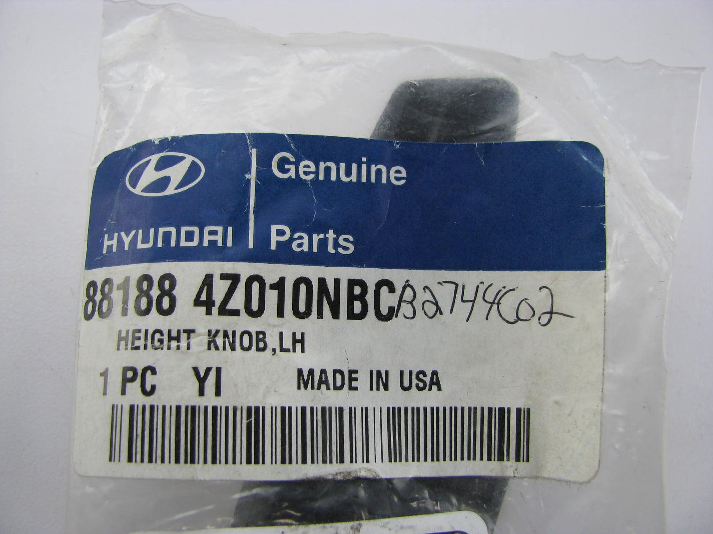 NEW - OEM 881884Z010NBC Front Left Seat Height Knob For 2013-15 Hyundai Santa Fe