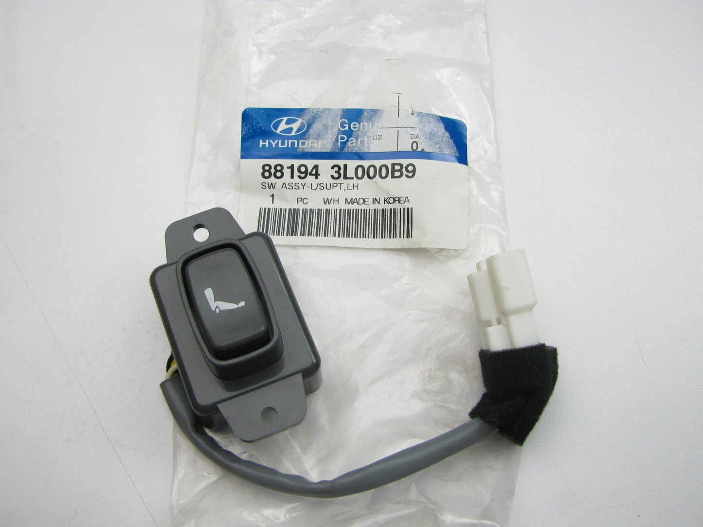 New OEM Front Left Side Seat Lumbar Adjust Switch GRAY For 2007-10 Hyundai Azera