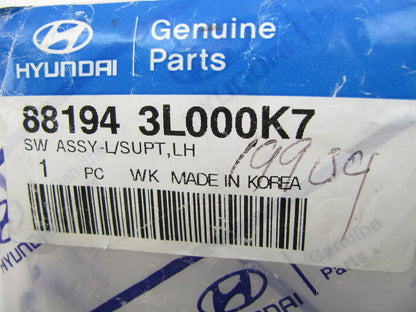 New OEM Front Left Seat Lumbar Adjust Switch BLACK For 05-10 Azera 881943L000K7