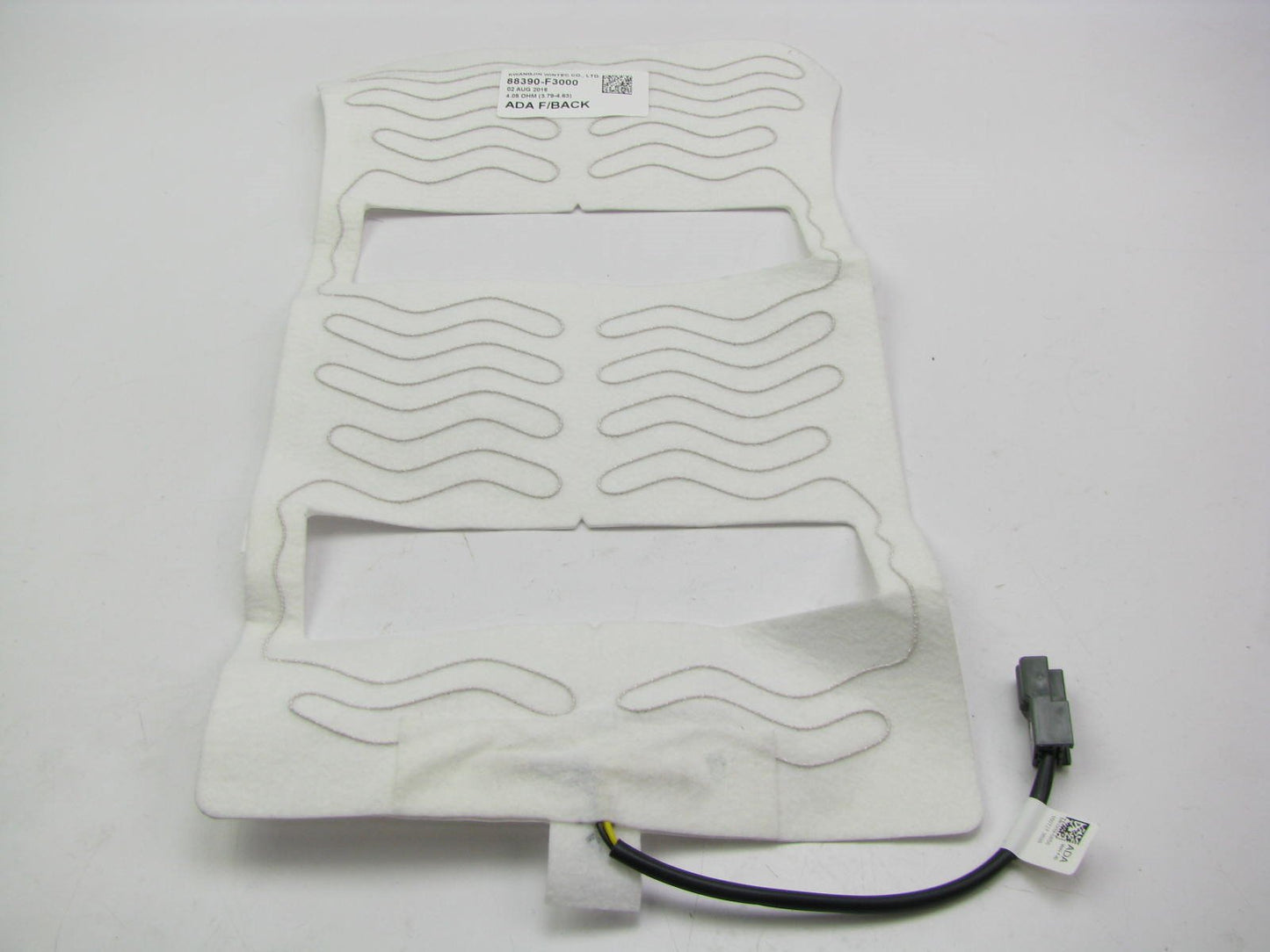 New OEM Front Seat Back Cushion Heat Heater Pad For 2017-2018 Elantra 88391F3000