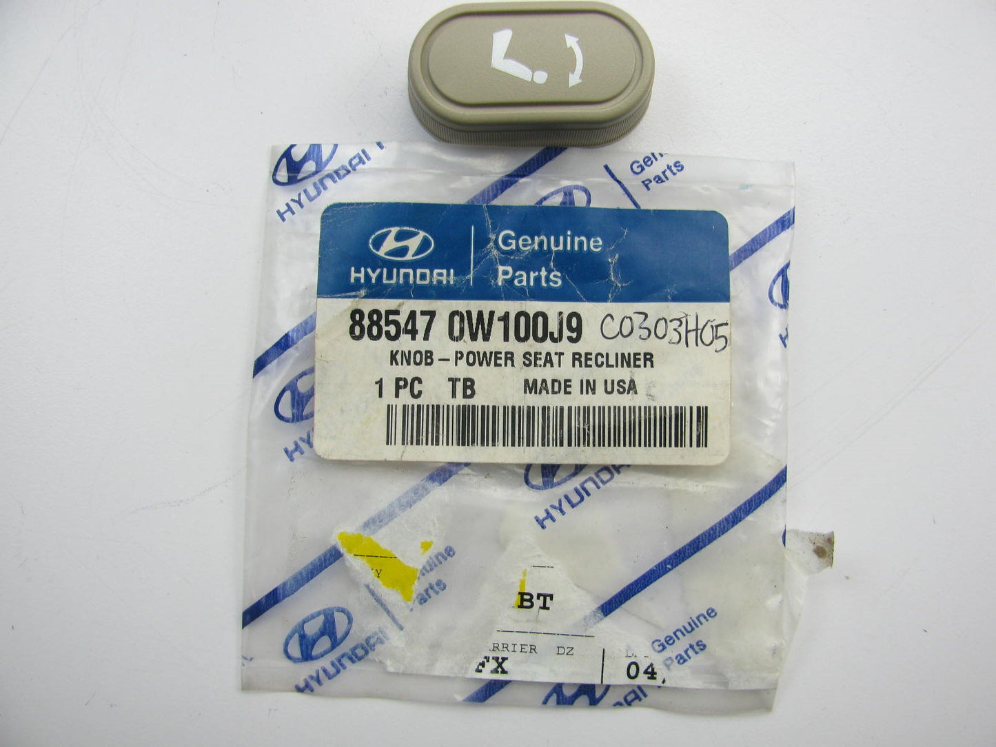 New Front Left DRIVERS Side Seat Recliner Knob BEIGE OEM For 07-09 Santa Fe