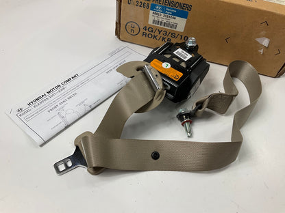 NEW Front Left Drivers Seat Belt Beige OEM For 2007-2010 Elantra 888102H5504W
