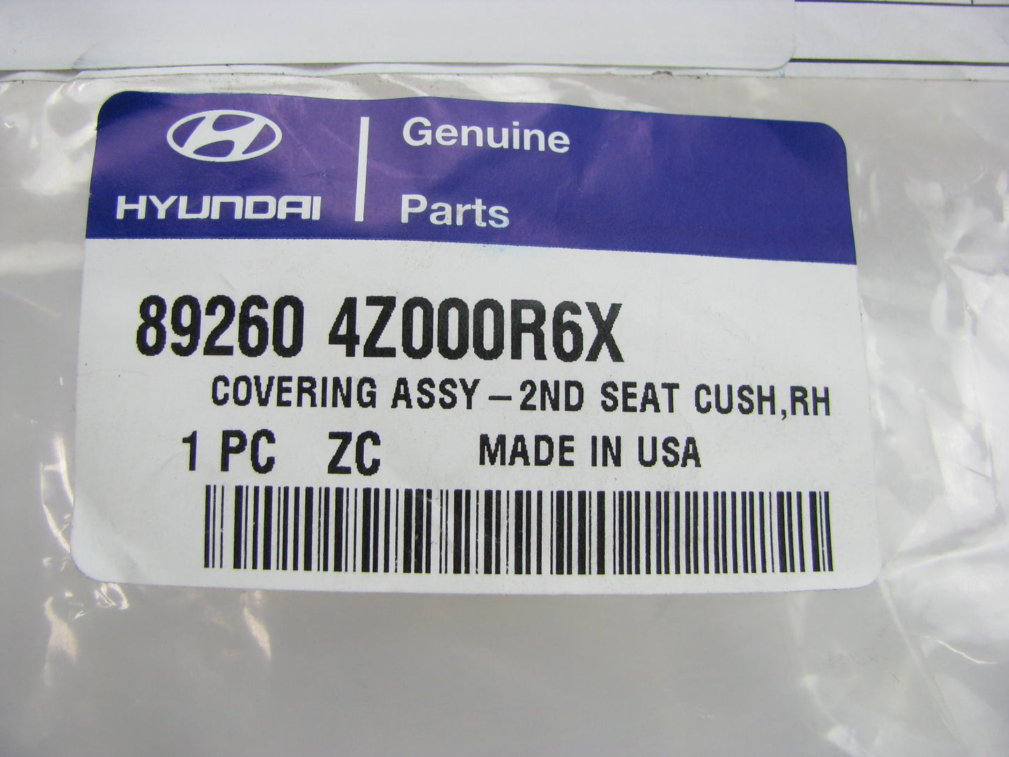 NEW OEM Second Row Right Side Bottom Seat Cover For 13-18 Santa Fe 892604Z000R6X