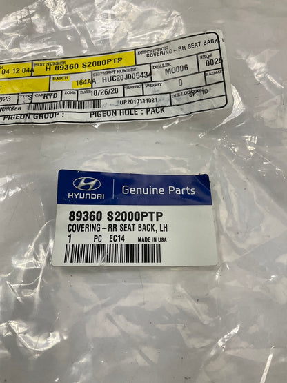 Rear Left 60% Side Gray Seat Back Cover OEM For 2019-2020 Santa Fe 89360S2000PTP