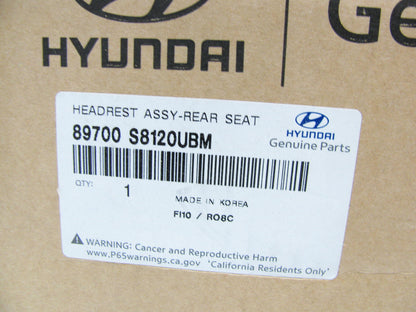 NEW 89700S8120UBM REAR Seat Headrest Nappa Leather BEIGE OEM For 2020 Palisade