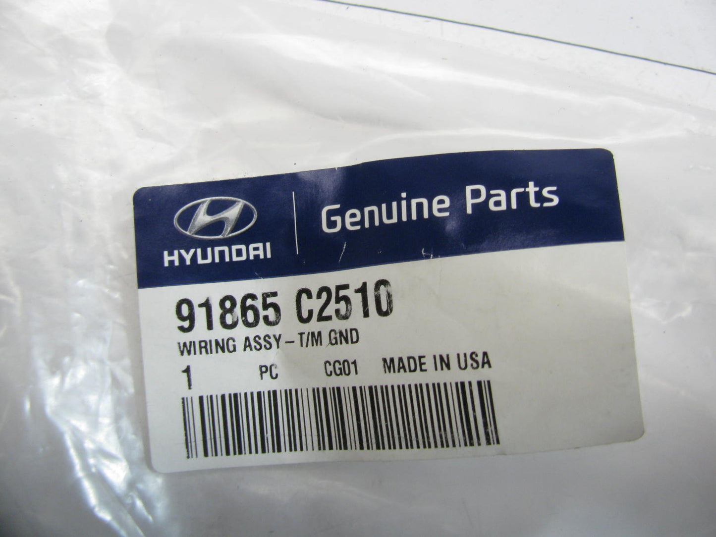 NEW - OEM 91865 C2510 Transmission Ground Cable For 2018-2019 Hyundai Sonata