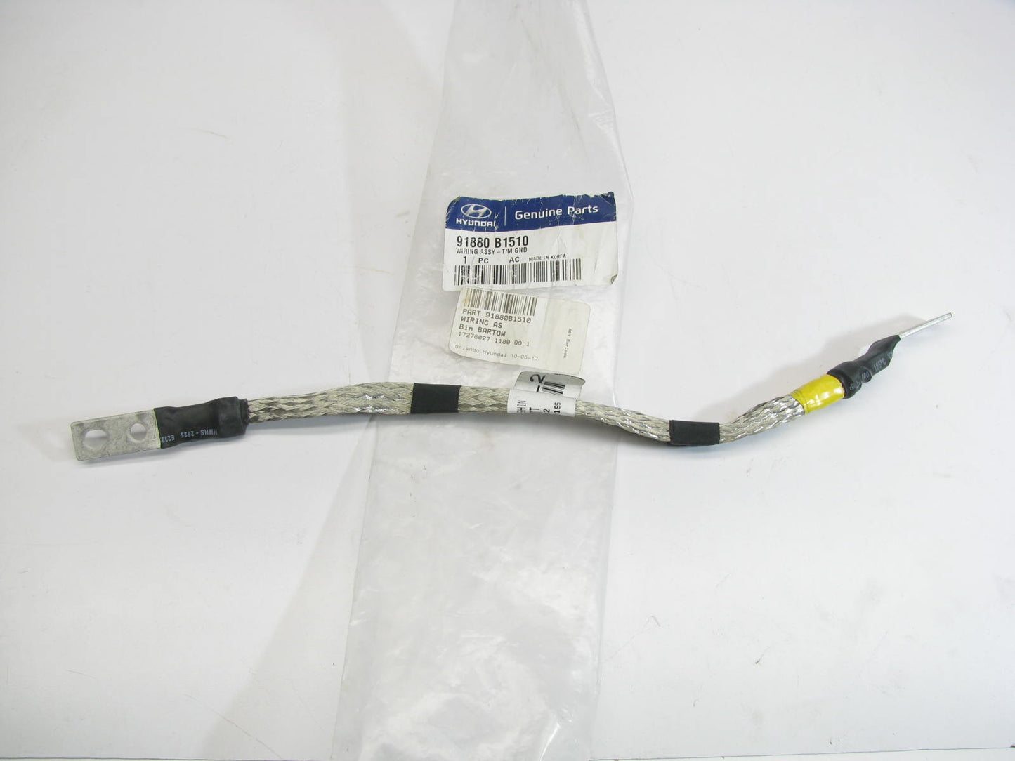 NEW - OEM 91880B1510 Automatic Transmission Ground Cable For 2014-2020 Genesis