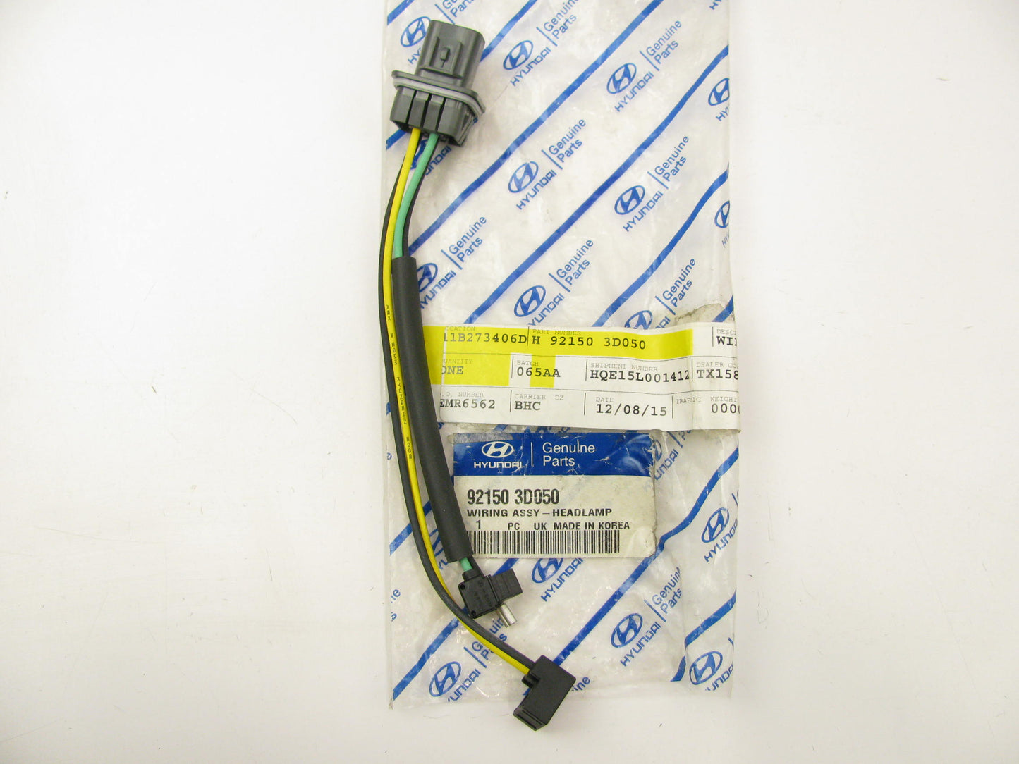 New Genuine OEM Headlight Head Light Lamp Wiring Wire Harness For 01-05 Sonata