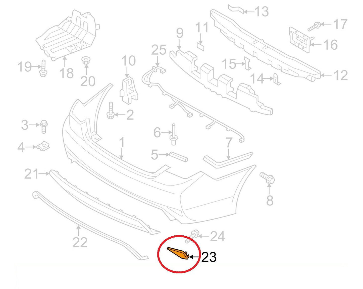 New OEM Rear Bumper Reflector Left Driver For 11-15 Sonata 924054R000