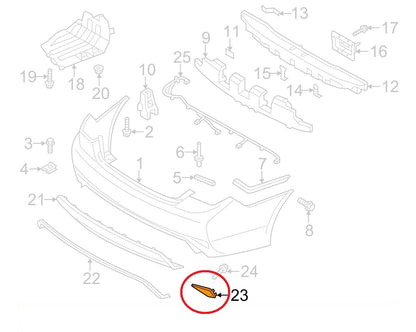 New OEM Rear Bumper Reflector Left Driver For 11-15 Sonata 924054R000