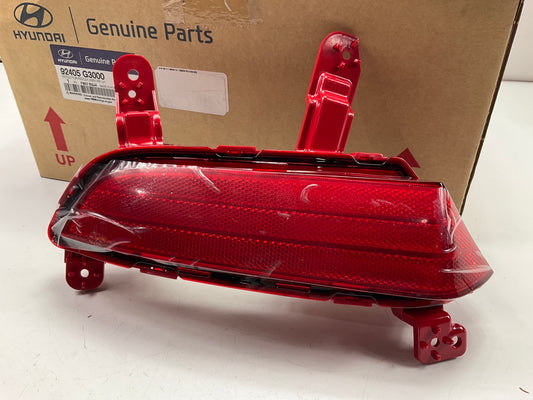 NEW Rear Bumper, Left Drivers Side Reflector OEM For 18-20 Elantra GT 92405G3000