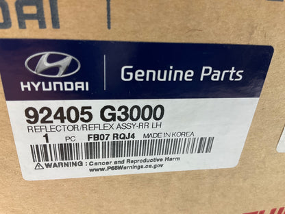 NEW Rear Bumper, Left Drivers Side Reflector OEM For 18-20 Elantra GT 92405G3000