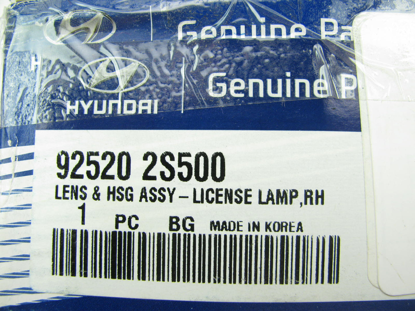 NEW - OEM 925202S50 Rear Right License Plate Light For 2014 Hyundai Tucson