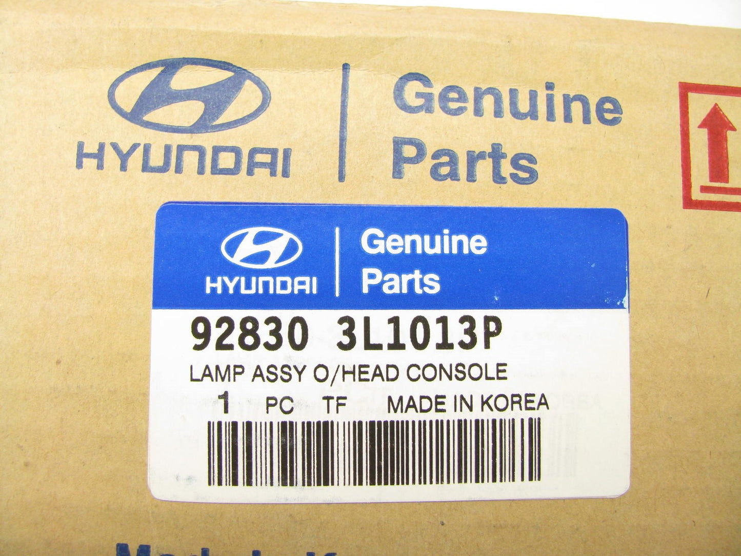 NEW - OEM 928303L1013P Map Light Dome Lamp Brown For 2009-2011 Hyundai Azera