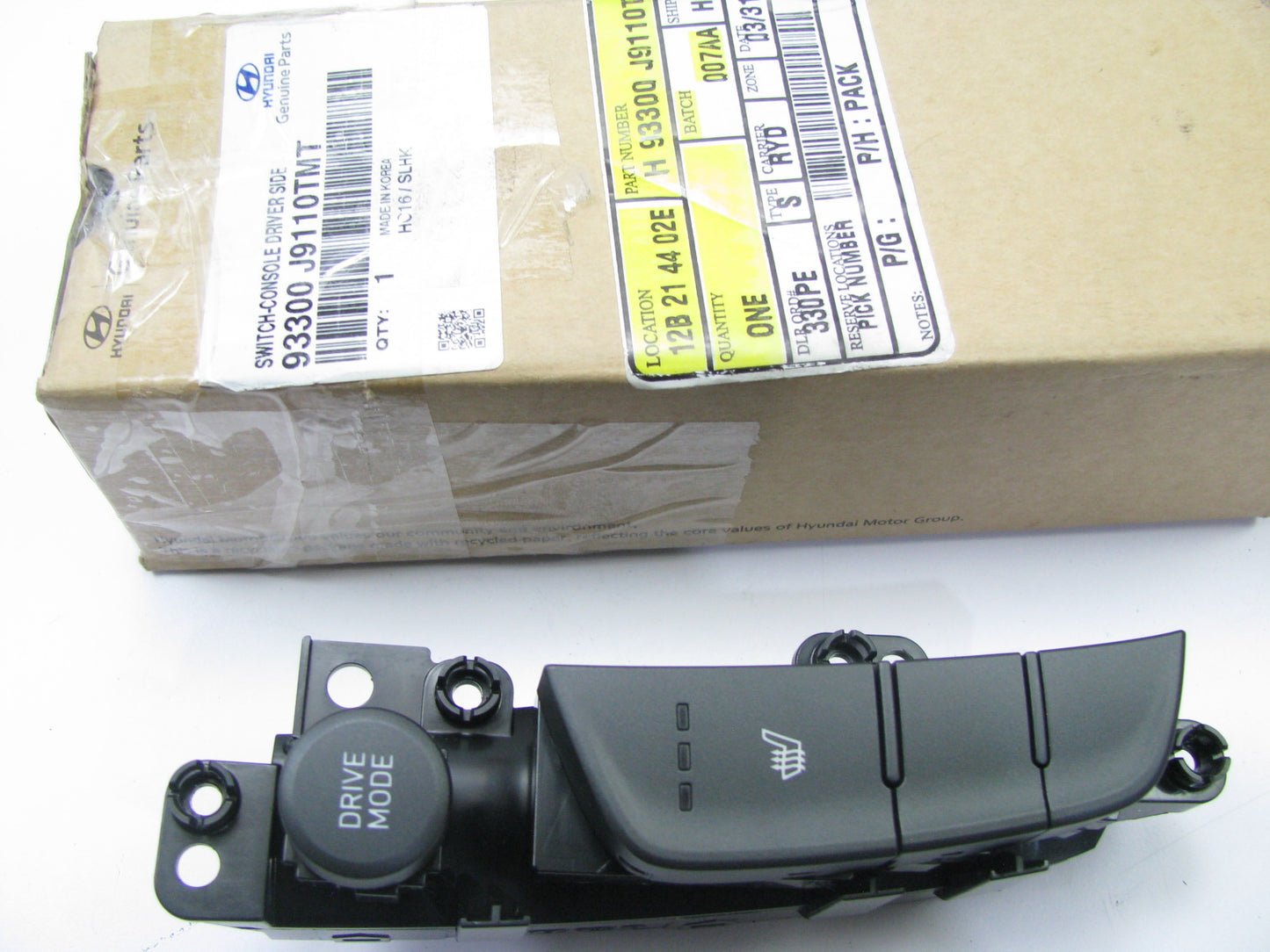Drive Mode & Seat Heater Switch Left OEM For 2018-21 Hyundai Kona 93300J9110TMT