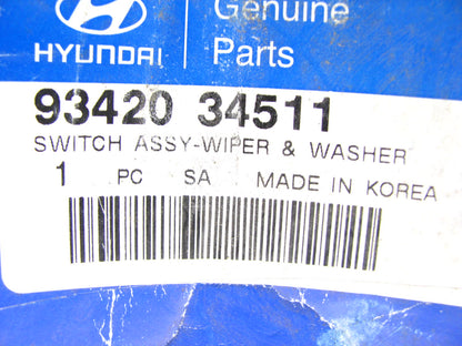 NEW - OEM 9342034511 Windshield Wiper Switch For 1997-1998 Hyundai Sonata