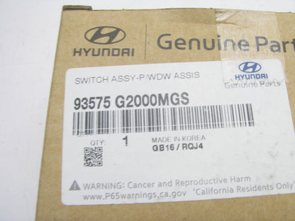 NEW - OEM 93575G2000MGS Front Right Power Window Switch For 20-22 Hyundai Ioniq