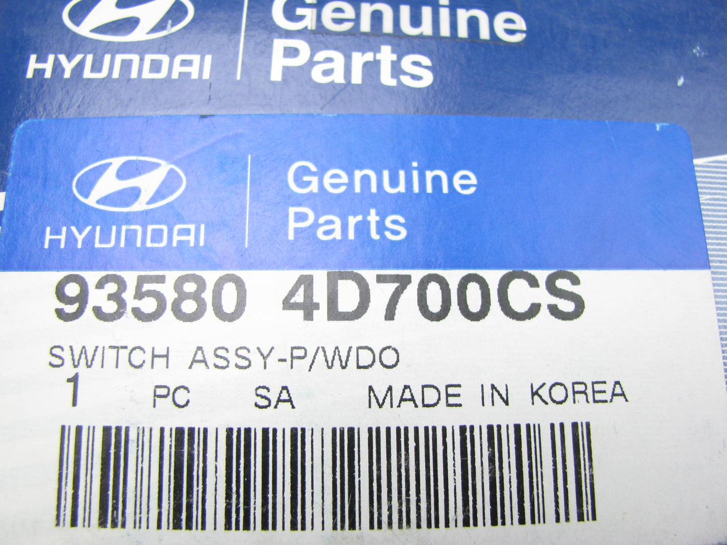 NEW - OEM Rear Right Passenger Power Window Switch For 2006-08 Hyundai Entourage