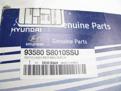 NEW - OEM 93580S8010SSU Rear Left Window Switch W/ Trim For 2020-2024 Palisade