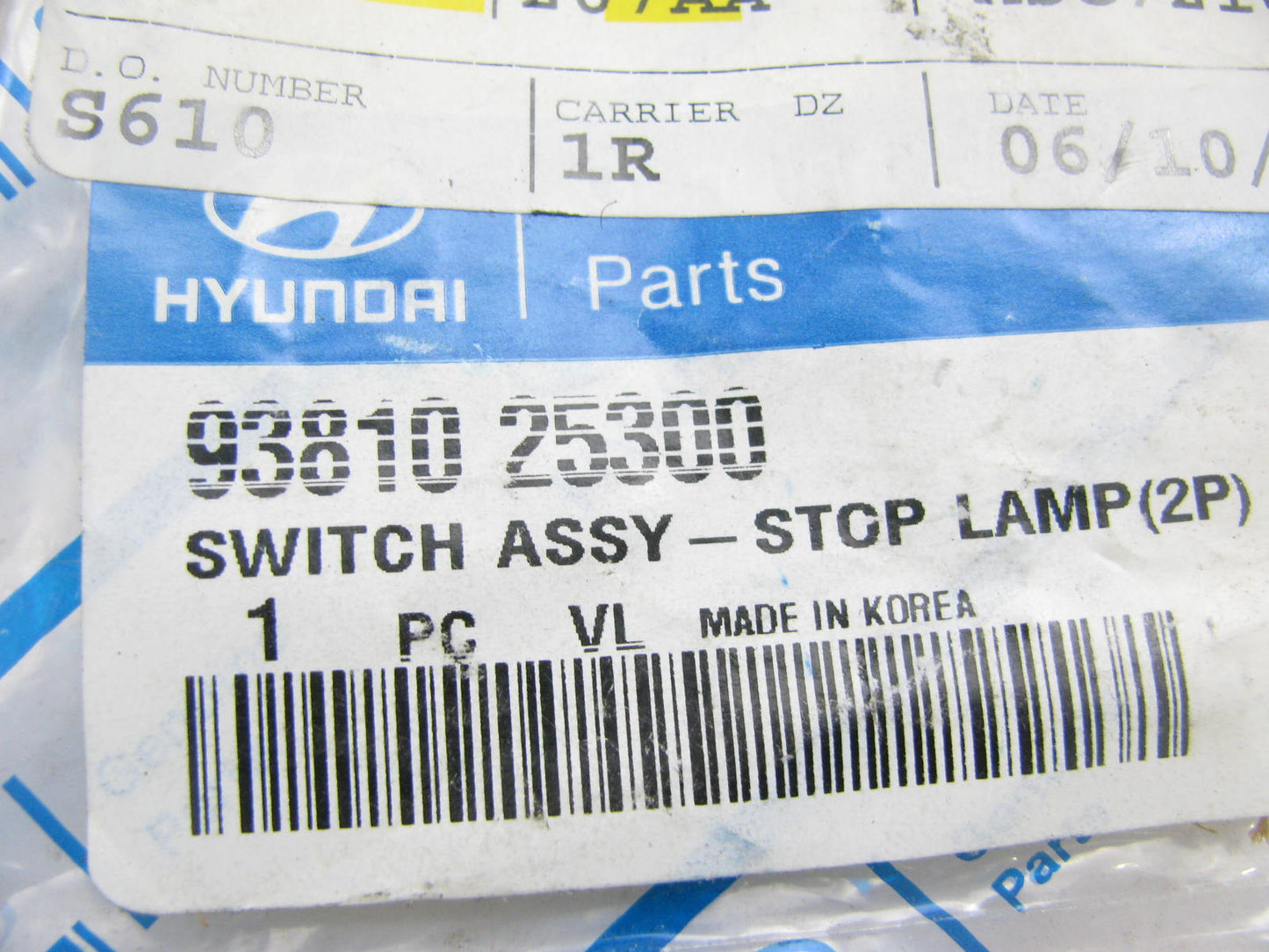 NEW - OEM 9381025300 Brake Light Stop Lamp Switch For 2001-2005 Hyundai Accent